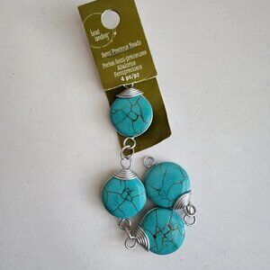 Bead Landing Semi-Precious Bead Strand, Jewelry making, Destash, Turquoise Beads